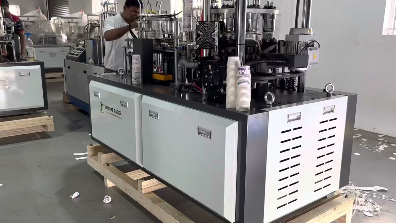 FP-Q100 PAPER CUP MAKING MACHINE | 100 Speed | Open Cam | Direct bottom | Future Packs | 9994319456