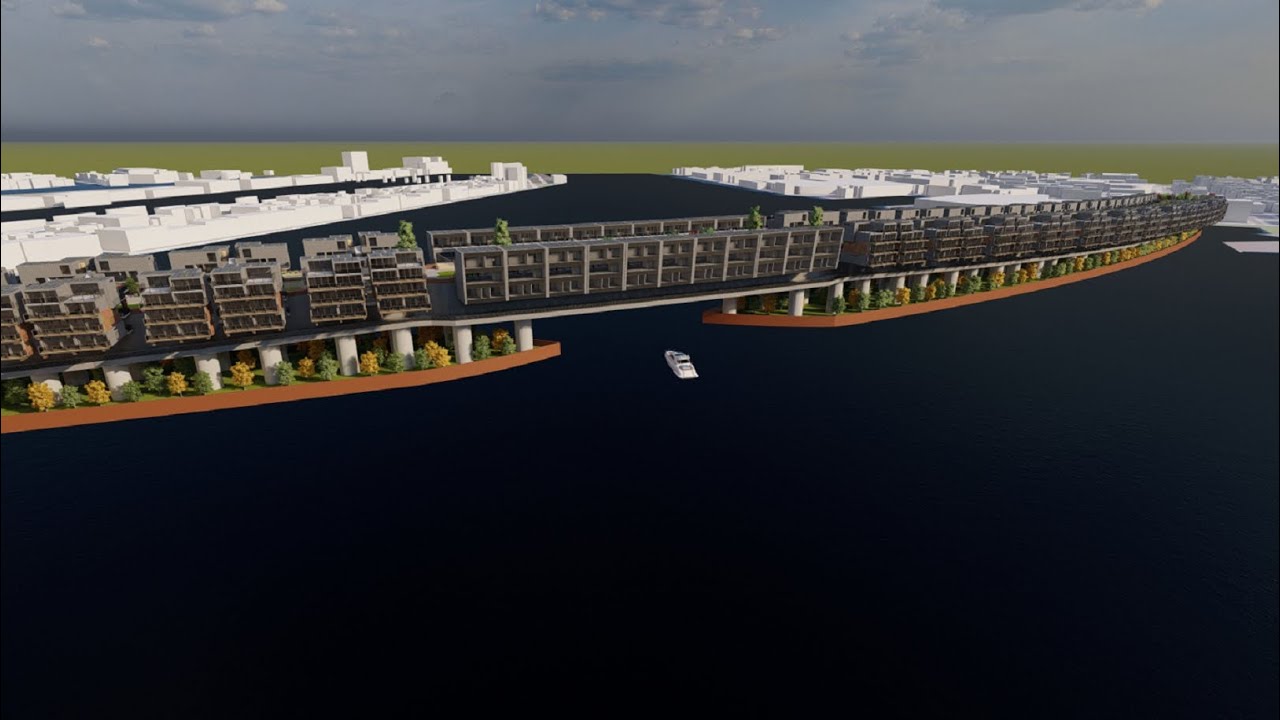 Woning brug AMSTERDAM het IJ (The green Line)
