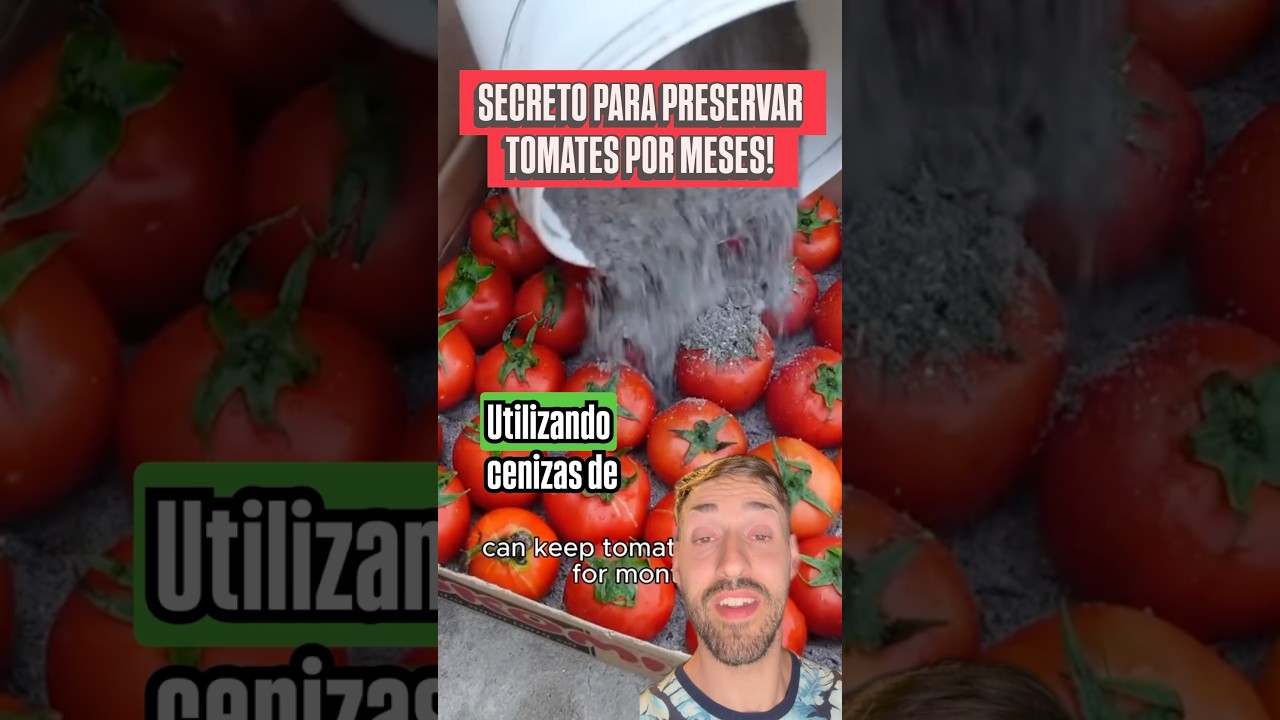 Secreto de los Amish para Conservar TOMATES 🍅 sin fr&iacute;o