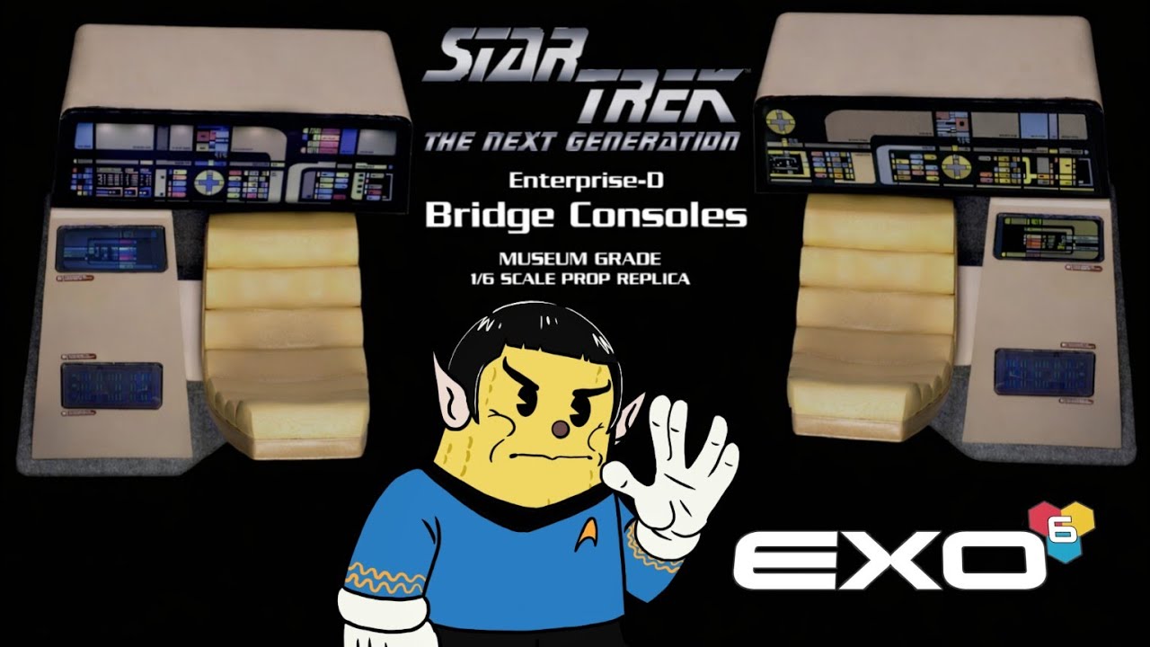 Предварительный обзор комплекта консолей мостика корабля EXO-6 TNG Enterprise D!