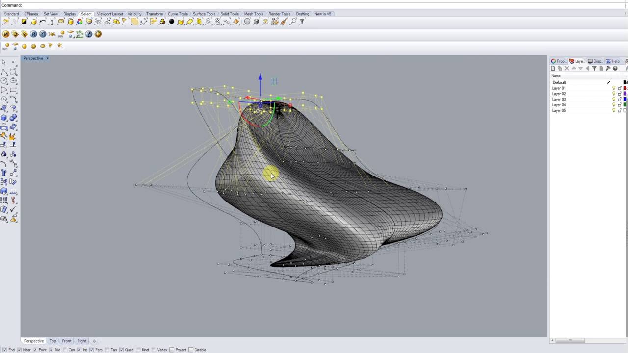 ADVANCED RHINO  /CAGE EDIT  / TAPER /  TWIST