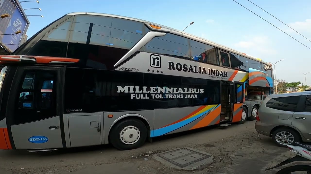 Dari BSD Tangerang ke Solo Naik Bus Rosalia Indah Double Decker