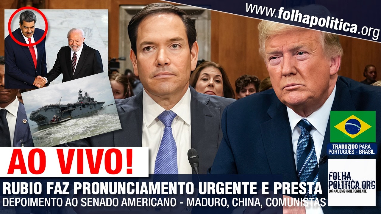 MARCO RUBIO FAZ PRONUNCIAMENTO URGENTE E PRESTA DEPOIMENTO AO SENADO AMERICANO - MADURO, CHINA, CO..