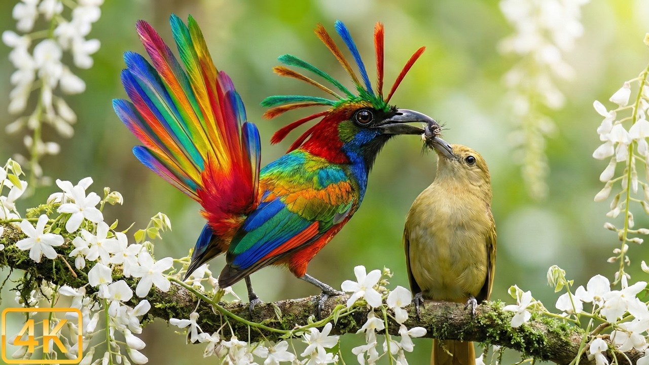 Top 70 Most Beautiful Birds of the Asian Rainforest | 4K Nature ASMR