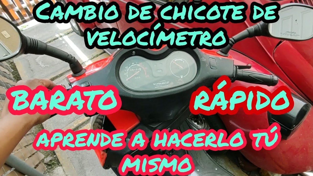 Cambio de chicote de velocímetro a tu motoneta Italika || Soy JC