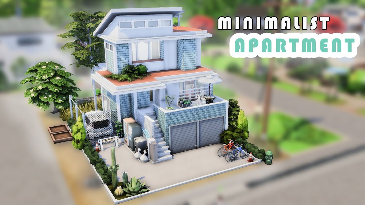 Minimalist Apartment The Sims 4 || Speed Build-No CC