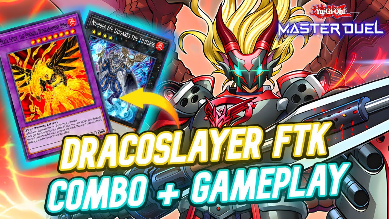 DRACOSLAYER FTK: 2 Card Combo First Turn Kill + Ranked Gameplay!! [Yu-Gi-Oh! Master Duel]