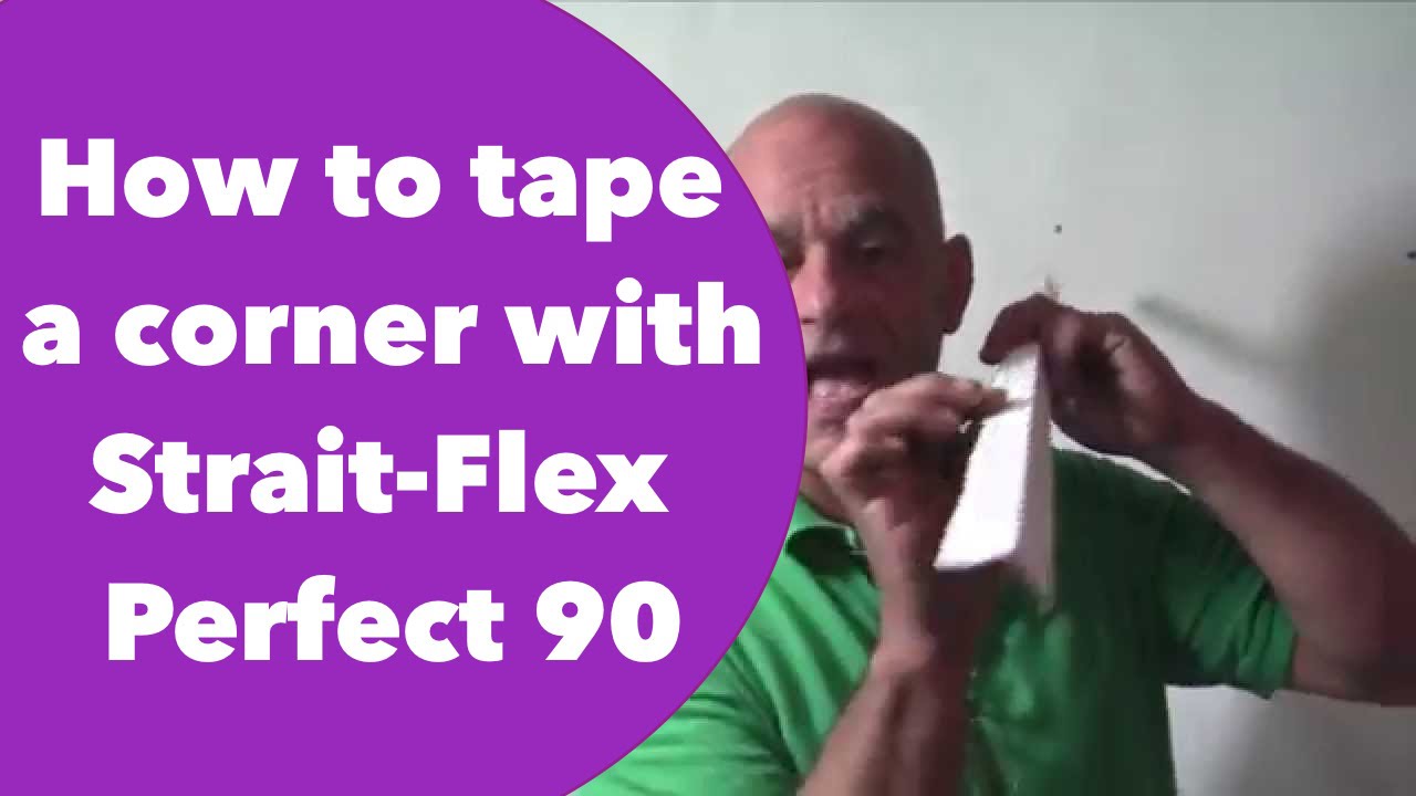How to tape an inside drywall corner with Strait-Flex Perfect 90