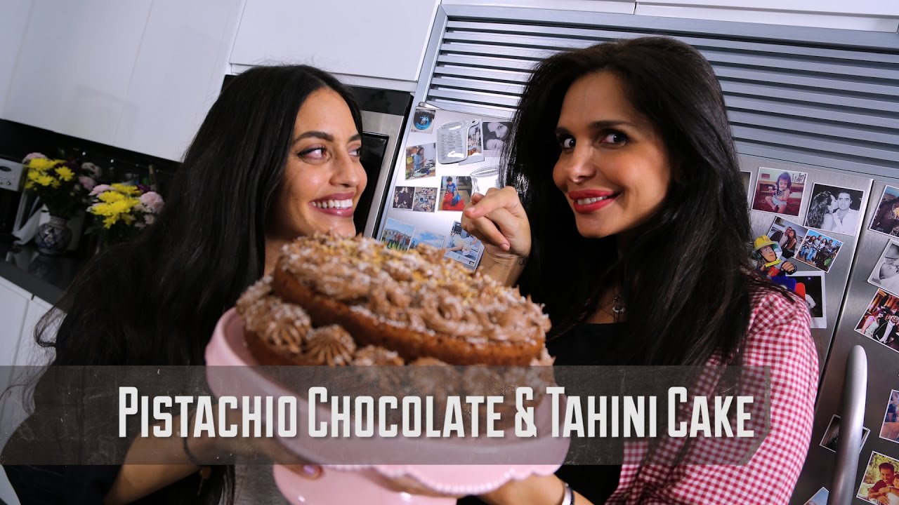 Food with Friends | PISTACHIO CHOCOLATE & TAHINI CAKE with Karen Wazen | Dalia's Kitchen