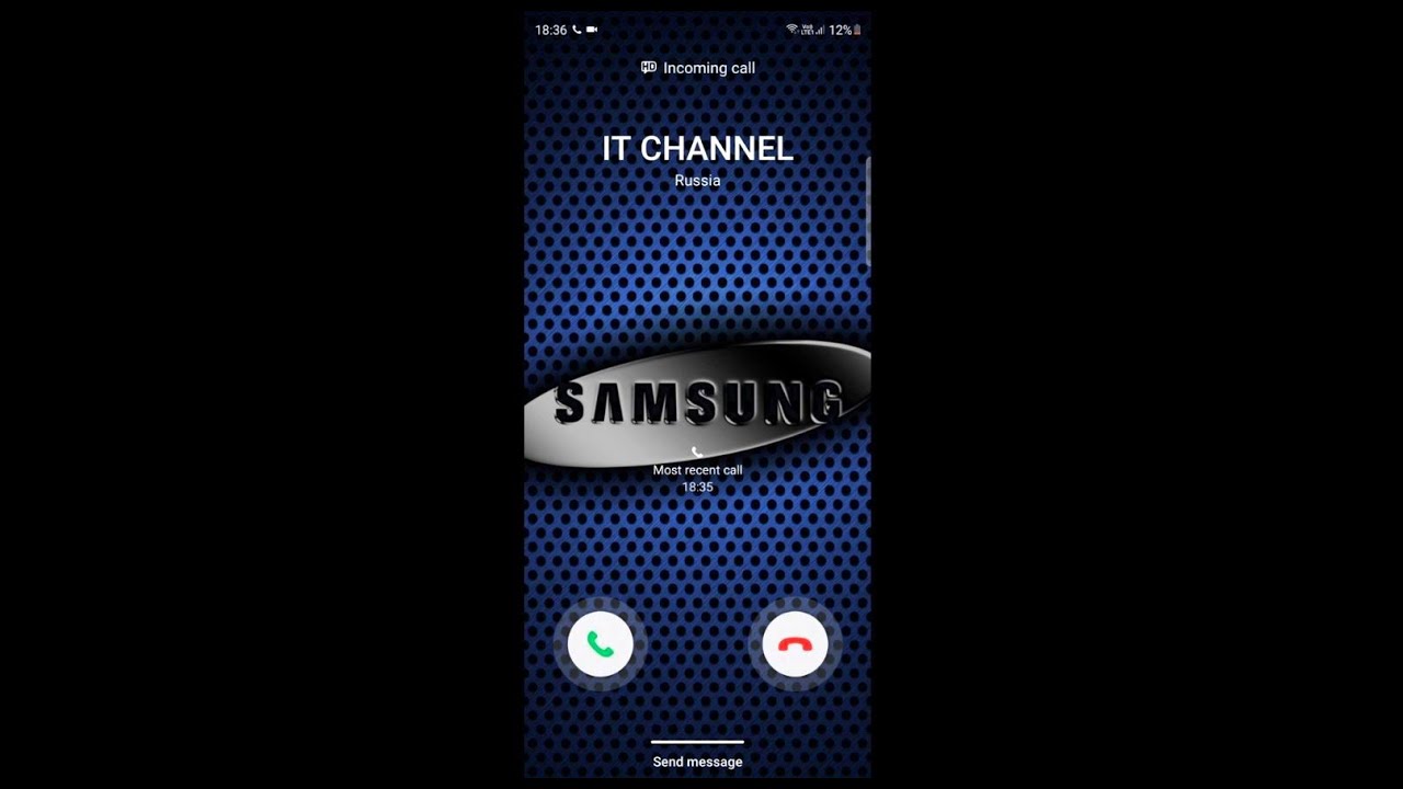 Samsung Galaxy S20 FE Incoming Call (Screen Video)