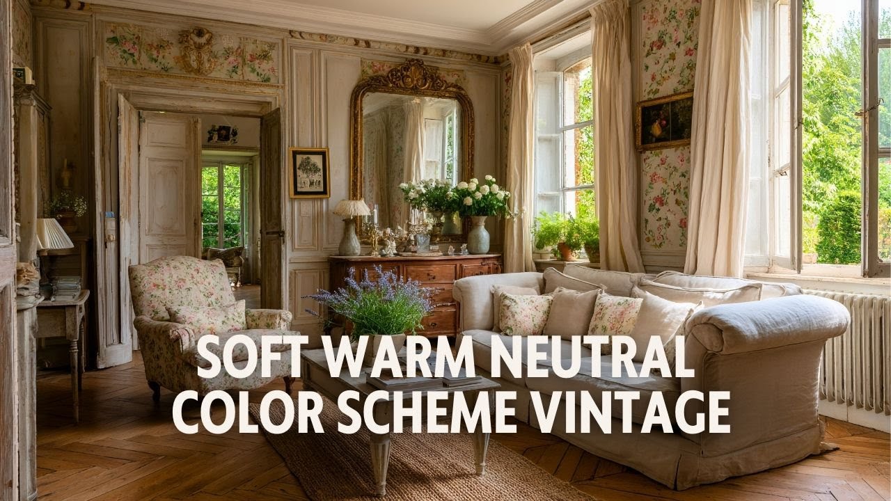 Soft Warm Neutral Color Scheme Vintage French Country With Neutral Decor