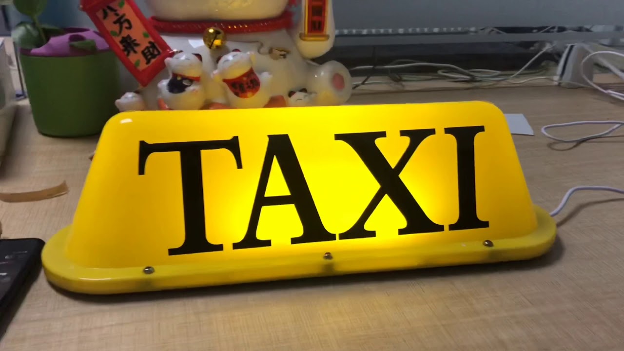 taxi top light for taxi drivers