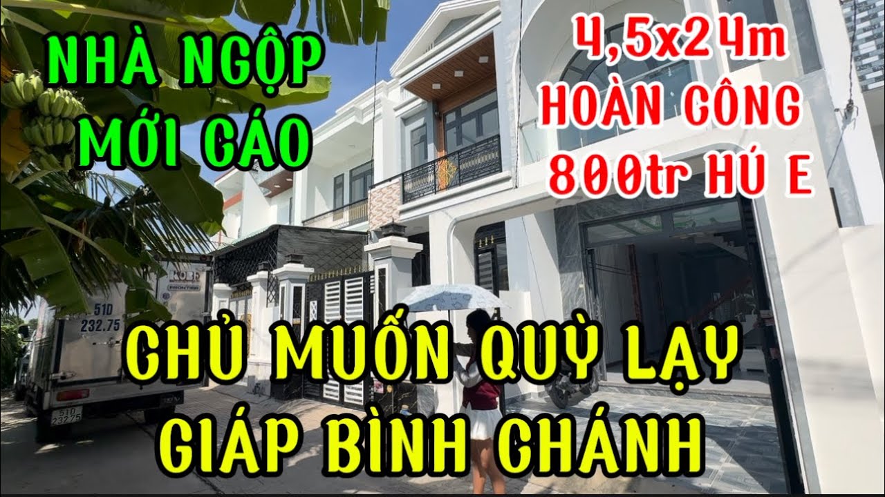 đau lòng cho chủ 800 hú e.hoàn công 4 phòng  tặng phun nội thất mới cáo/nhà ngộp bình Chánh tổng2250