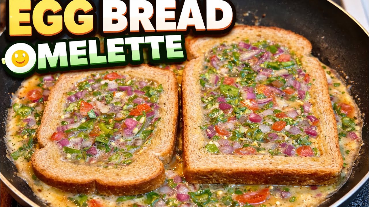 Egg Bread Omelette Recipe | Easy Breakfast in 10 Minutes | Street Style Bread Omelette