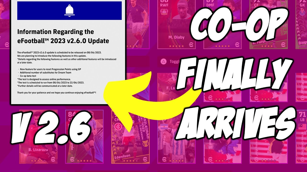 eFootball 2023 Co Op Matches Announced | eFootball 2023 V 2.6