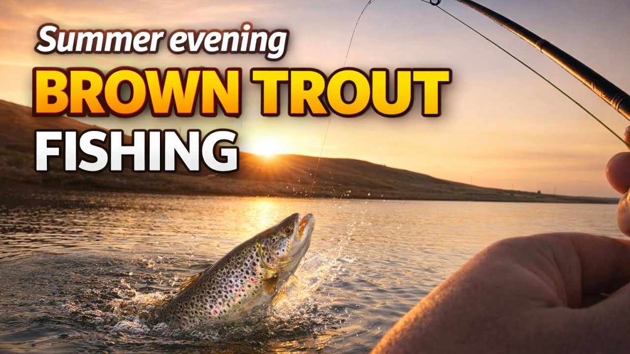 Вечерняя летняя рыбалка на бурую форель 🐟 | Нахлыстовая рыбалка в золотой час