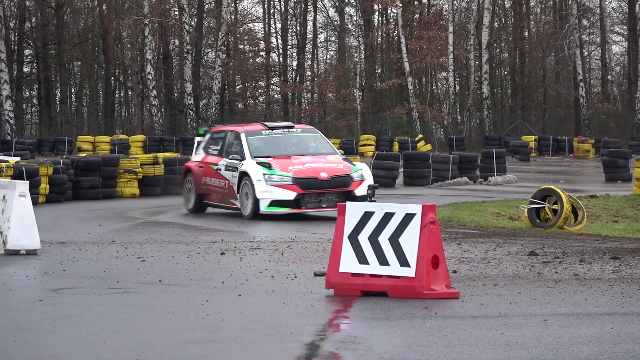 First time in SKODA Fabia Rally2Evo - (14yo) Hubert Laskowski / Michał Kuśnierz - Modlin Rally Show