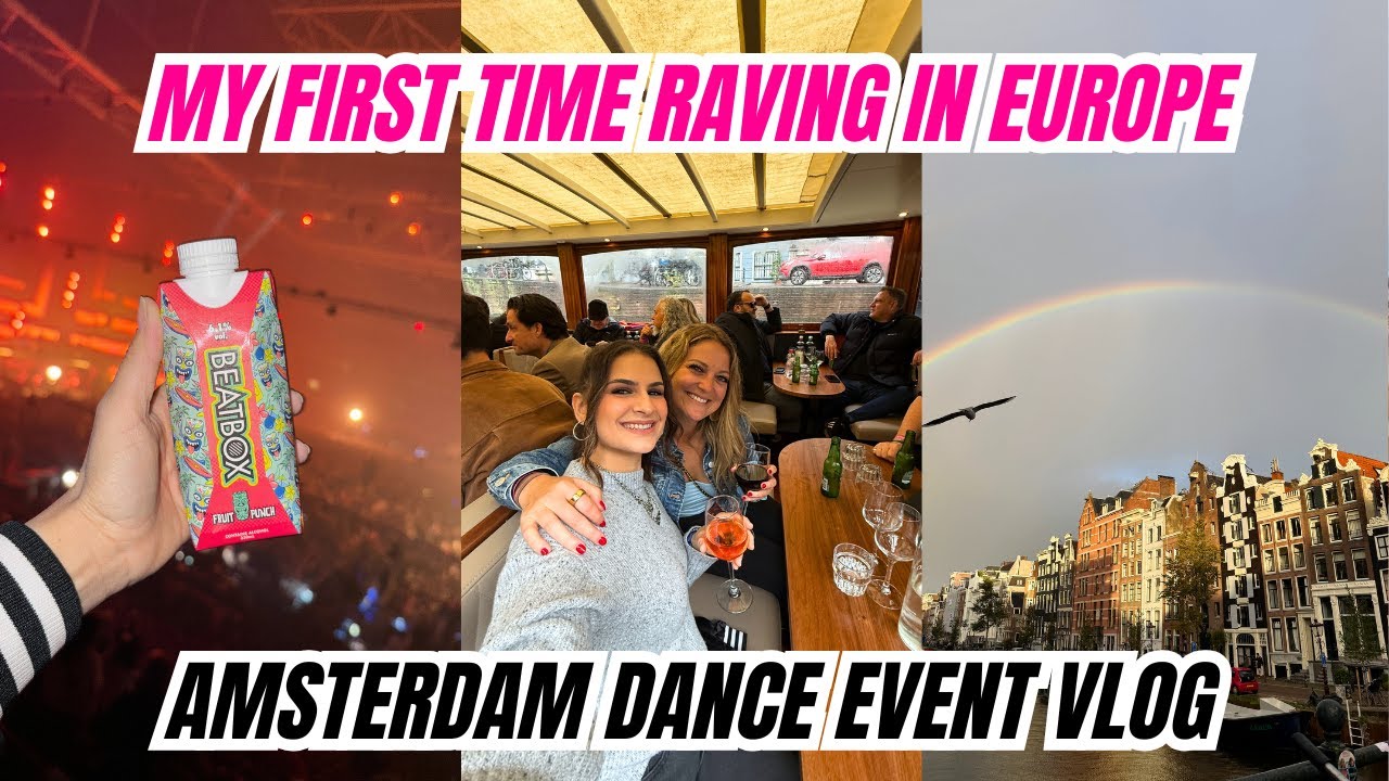 🎶 Впервые тусуемся в Европе! Видеоблог Amsterdam Dance Event 2025 🇳🇱