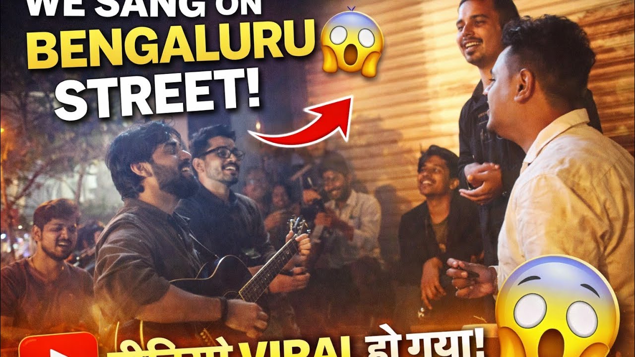 Bengaluru Street Par Random Logon Ke Saath Gana Gaya 😱 | Public Reaction Shocked!