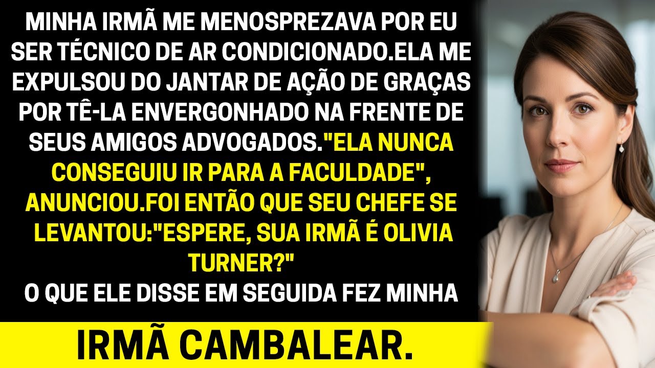 Fui excluído do jantar por causa do meu trabalho… horas depois, minha irmã descobriu a verdade
