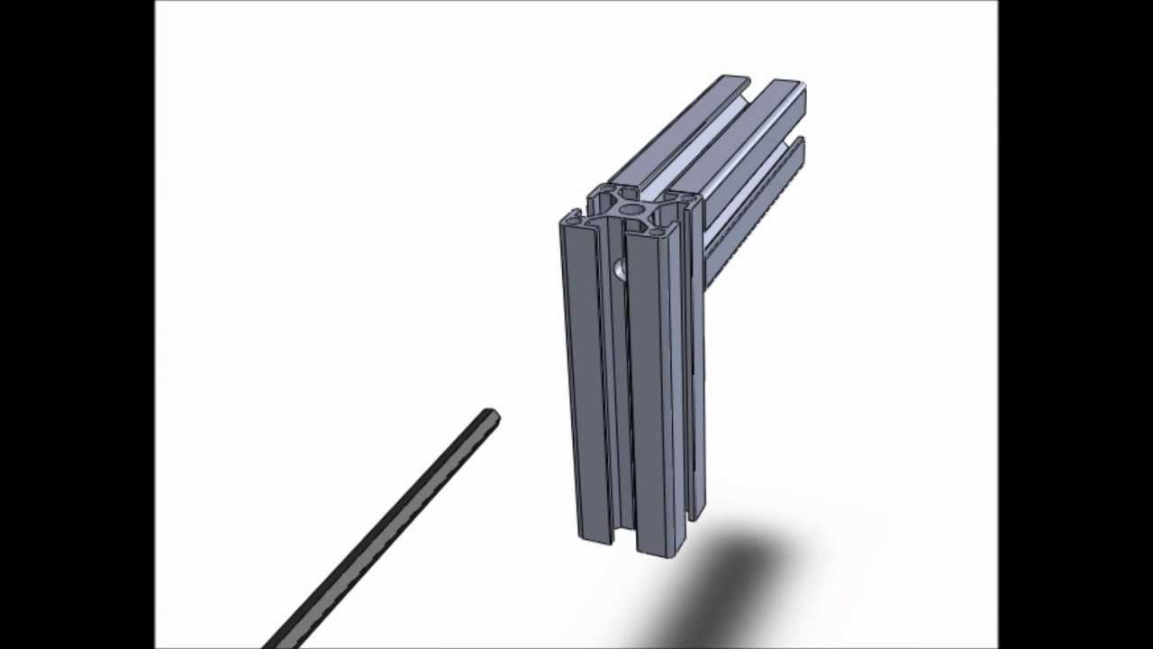 Technique d'assemblage pour profiles aluminium modulaires - N°2