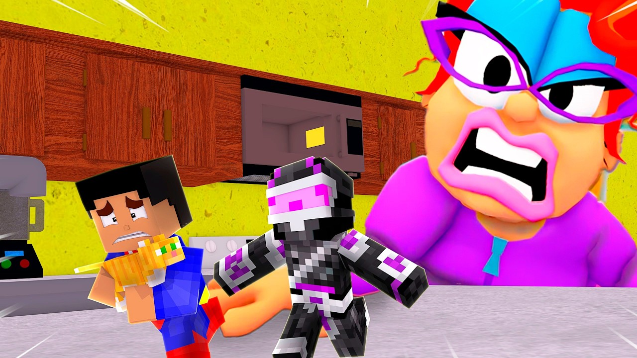 ESCAPAMOS DE LA LOCA DE LOS GATOS EN MINECRAFT TROLL 😱