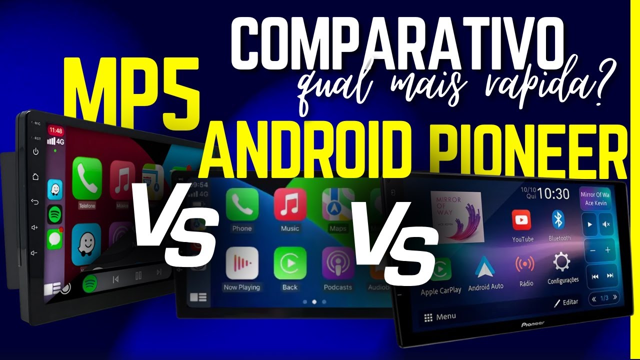 PIONEER OU ANDROID CHINESA? TESTANDO A VELOCIDADE CARPLAY E ANDROID AUTO