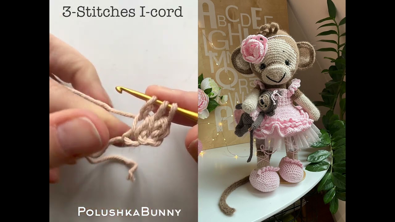 How to crochet an i-cord - PolushkaBunny