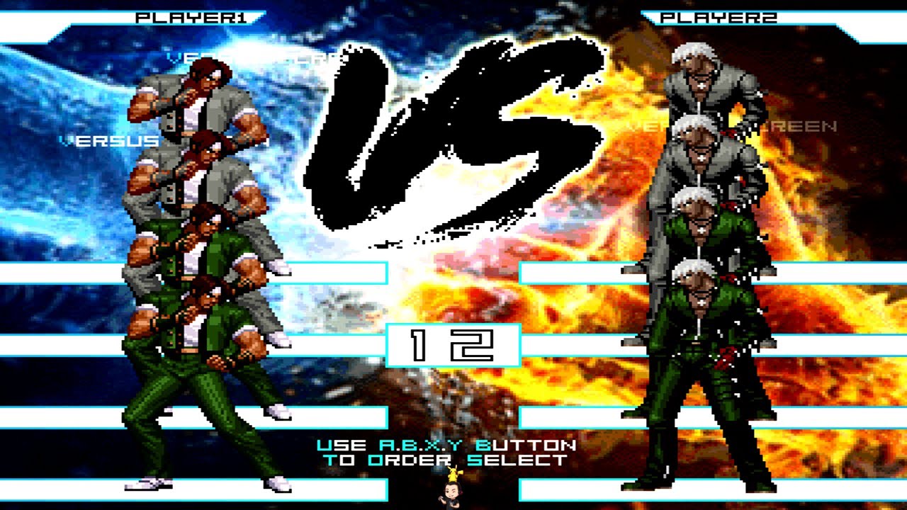 KOF Mugen - Clone Kyo Army vs. Clone K' Army - Crazy match!