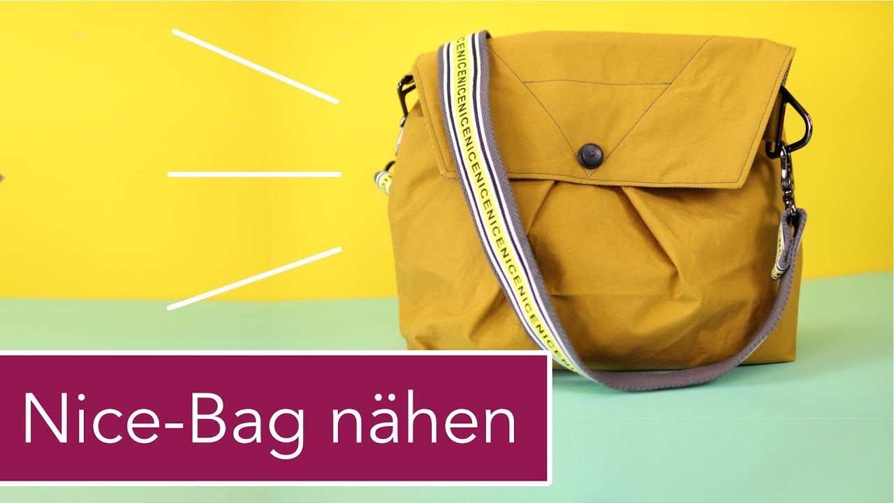 Nice Bag Handtasche aus Oilskin nähen mit kostenlosem Schnittmuster