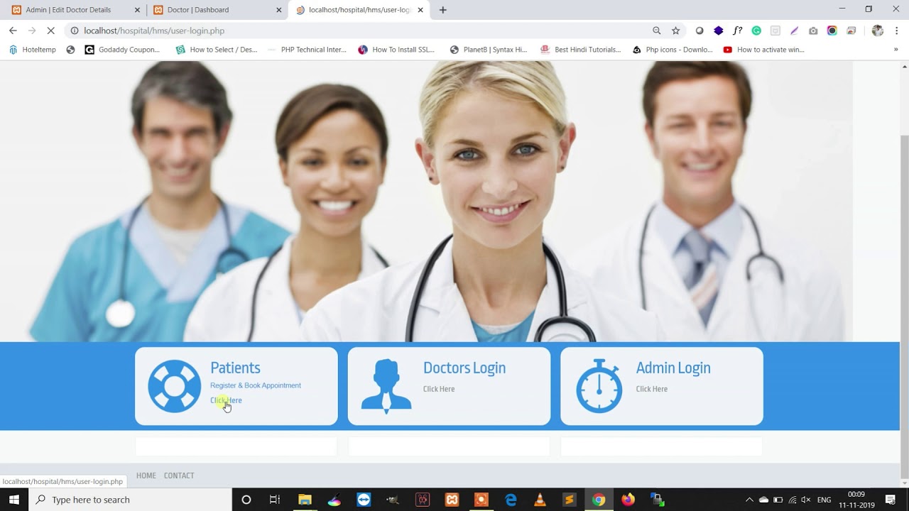 Hospital Management System in PHP & MySQL | Final Year Project with Source Code (2025)