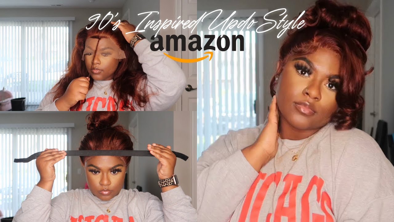 BEST AMAZON WIGS *COLOR EDITION* 90's Inspired UPDO NO 360 Frontal NEEDED | Unice Hair