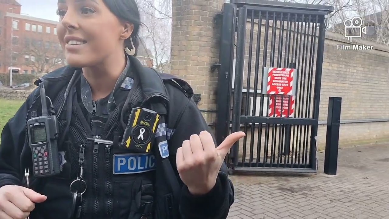 Colchester police station the female pc looked like she was on something