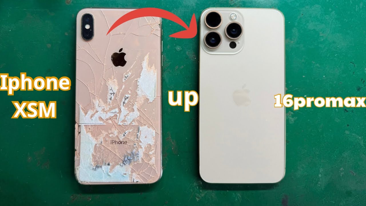 Hướng Dẫn Độ Vỏ Iphone XSM lên 16promax tại nhà | upgrade iphone xsm to 16promax #restoration