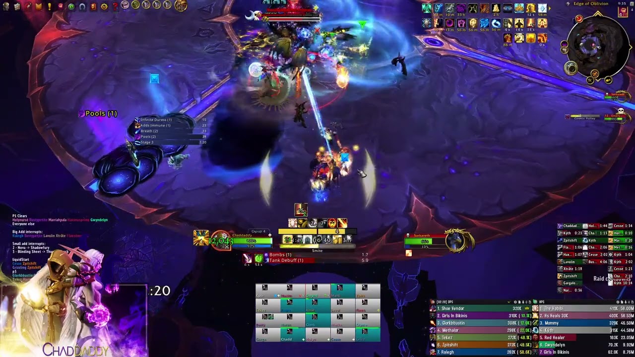 Awakened Mythic sarkareth disc priest pov and live commentary | 357,215 HPS