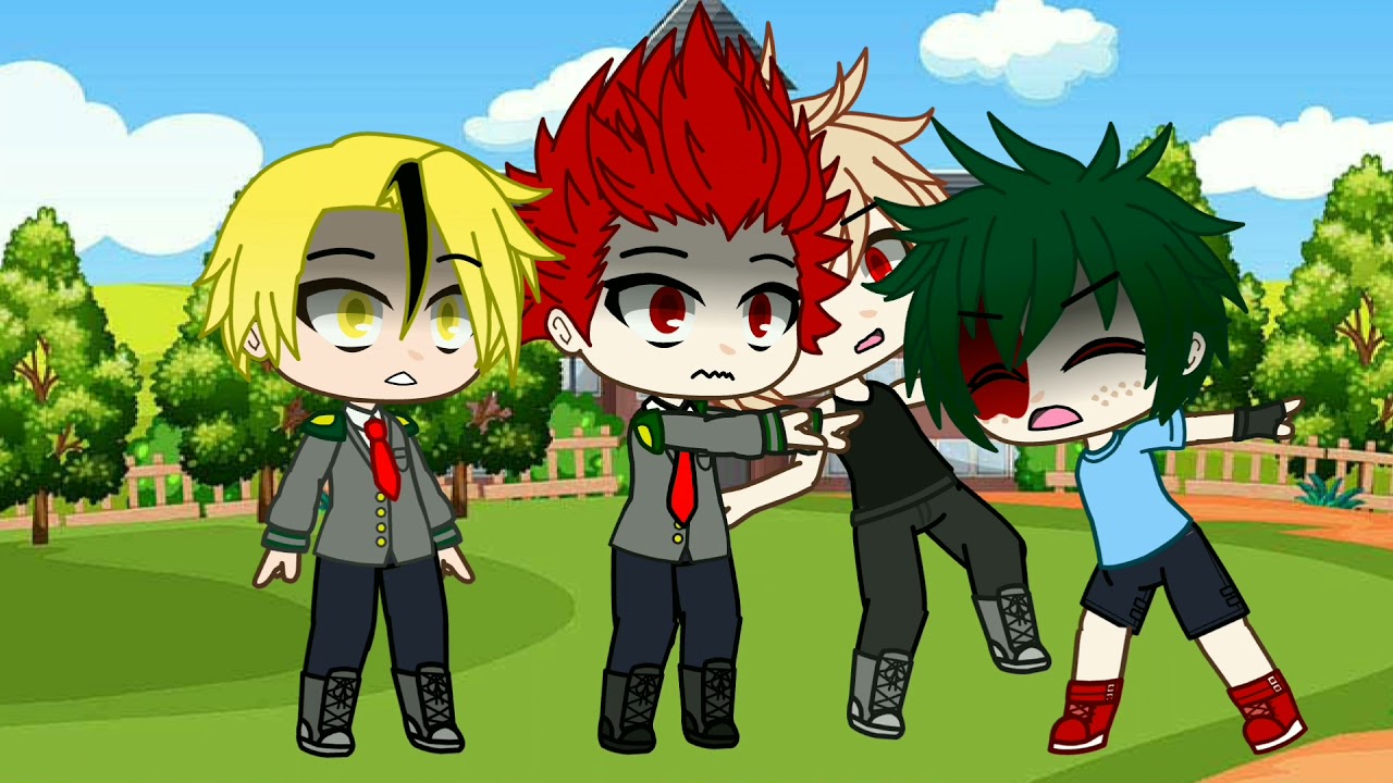 Deku and Bakugou fighting (Deku singing the stronger)My Au