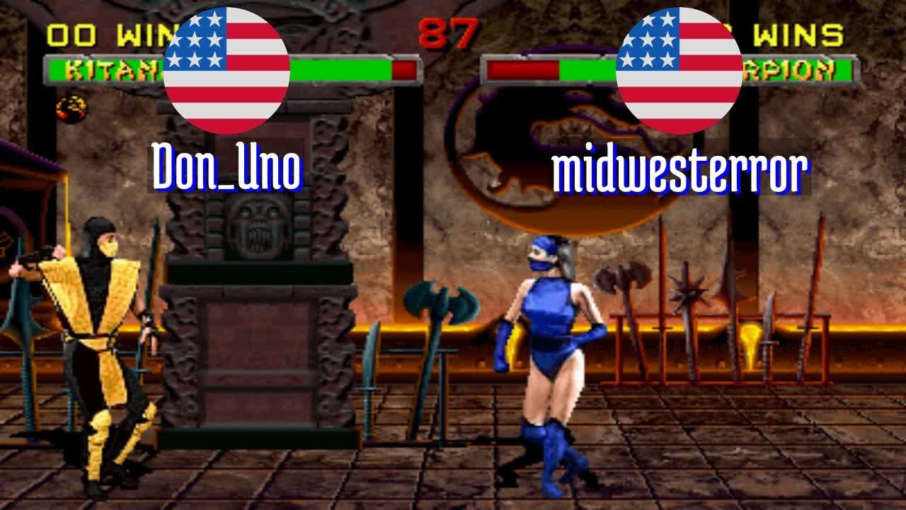 FT5 @mk2: Don_Uno (US) vs midwesterror (US) [Mortal Kombat 2 Fightcade] Feb 7