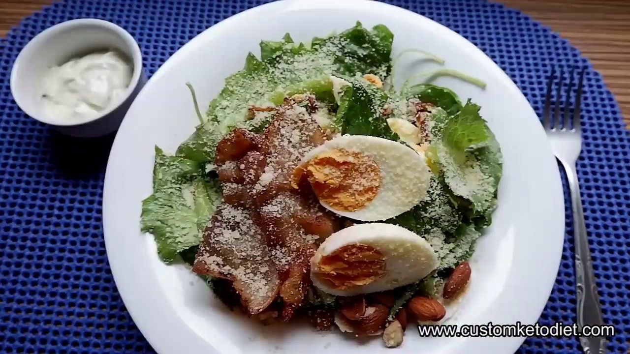 Keto Bacon Salad with Ranch Dressing / weight loss / diet