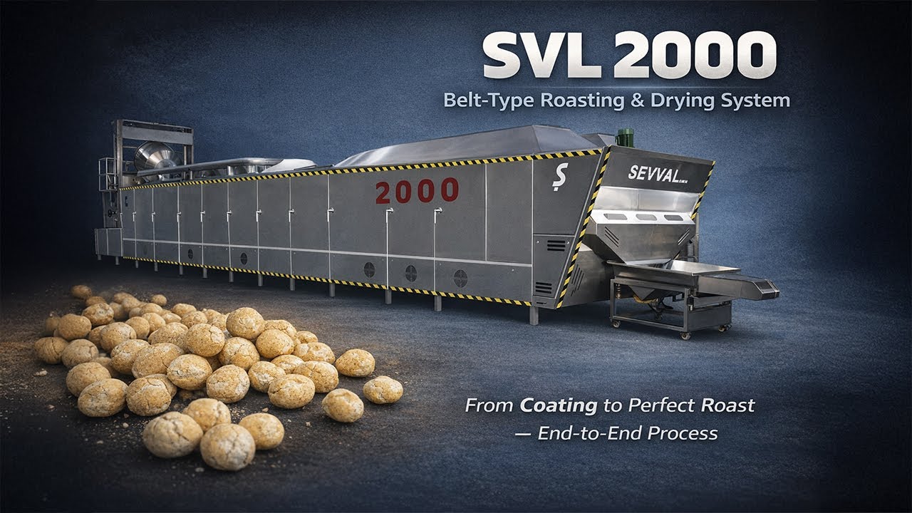 How Does a Coated Peanut Become Perfectly Roasted? | SVL 2000 Belt-Type Roasting & Drying Line