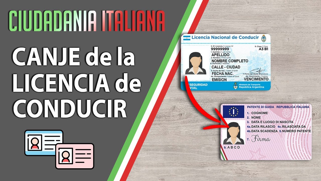 🔁CANJE de la LICENCIA de CONDUCIR ARGENTINA 🇦🇷 por ITALIANA  🇮🇹