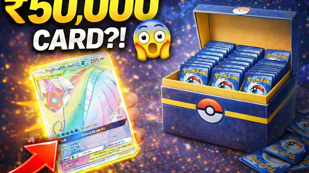 50,000 Pokémon Card?! 😱 India’s Craziest Card Mystery Revealed! #fake 