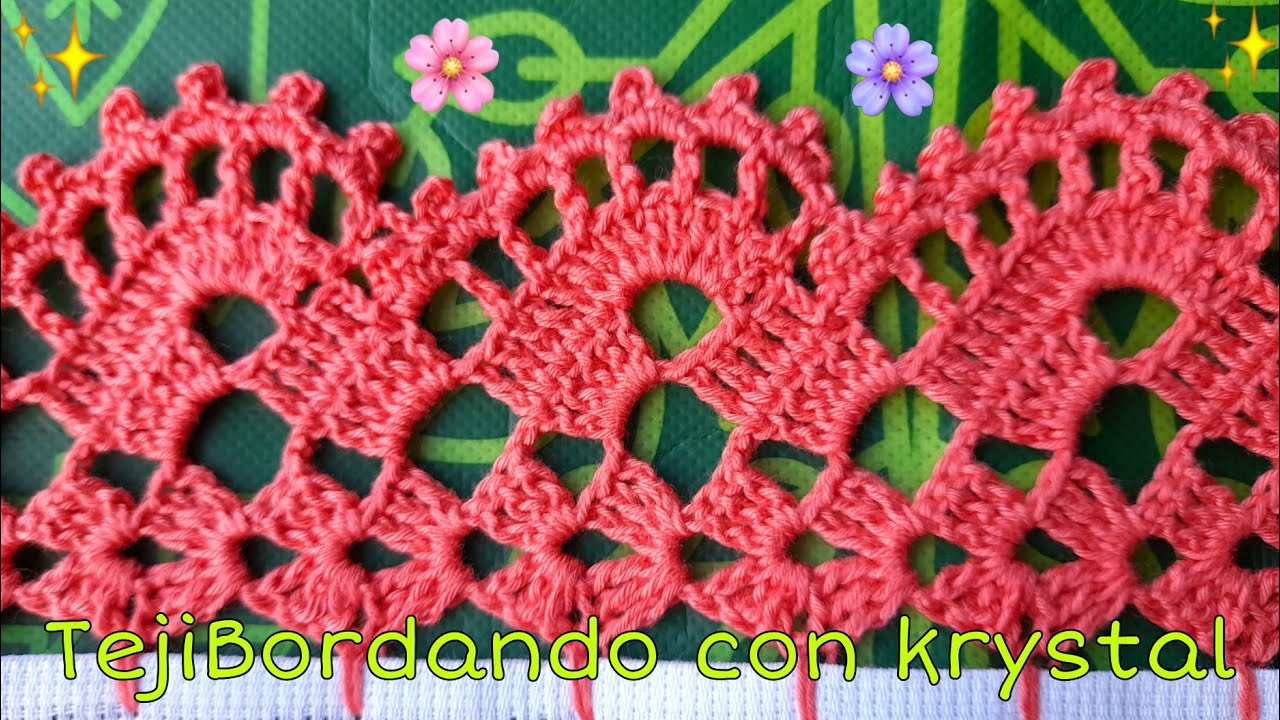 ¡SUPER! Tienes q hacerla, Puntilla #24 una sola vuelta tiene detalle lindo 🌹🌷🌻
