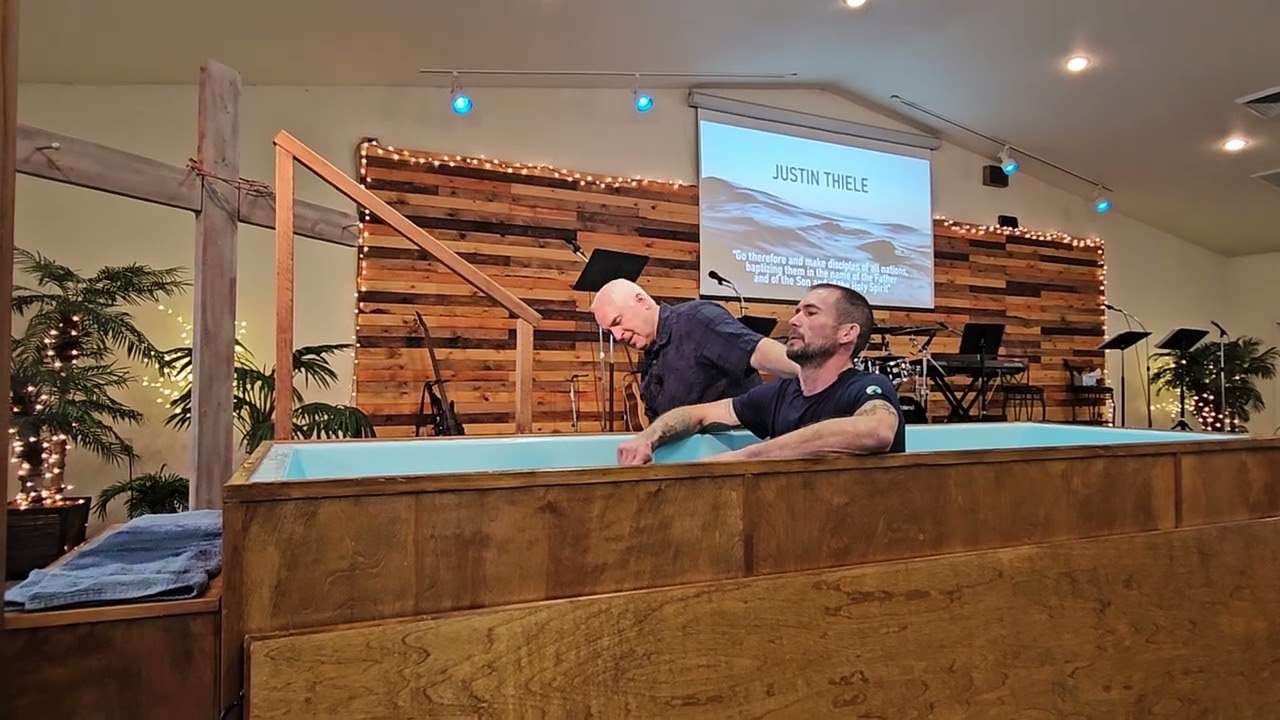 Getting baptized 