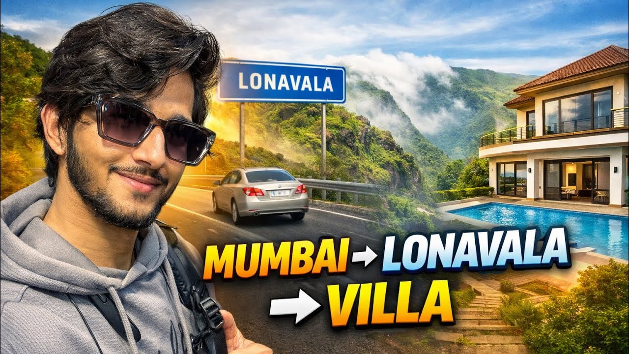 Finally Reached Lonavala Villa 😍 | Mumbai to Lonavala Travel Vlog