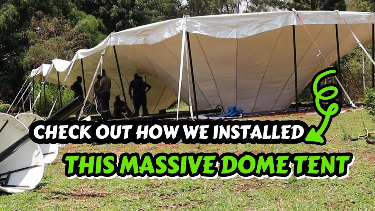 500-Seater Dome Tent Installation full video || How to install a mega dome tent in minutes || Tents