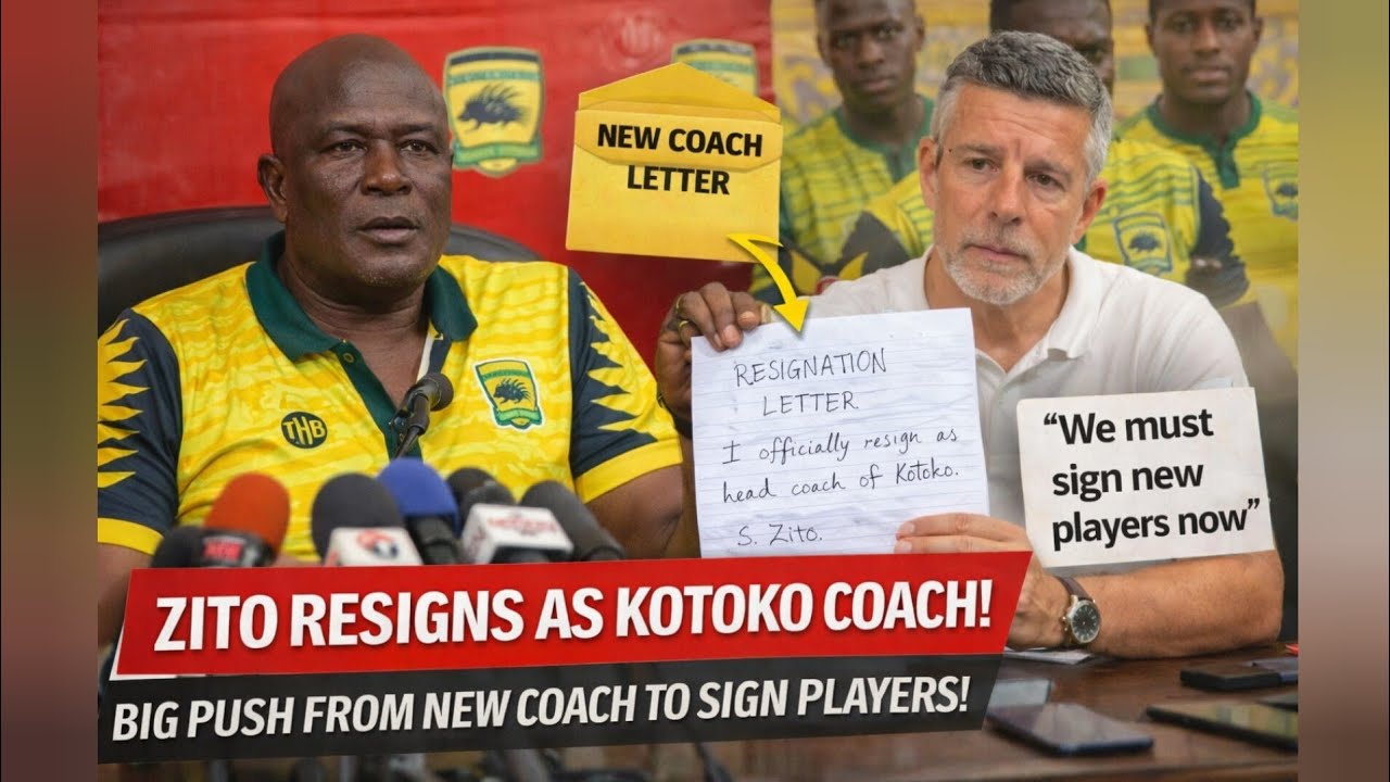 JUST IN: KOTOKO COACH ZITO RESIGN!..BIG PUSH FROM...OH BABA YAYA SITUATION..LETTER TO MANHYIA