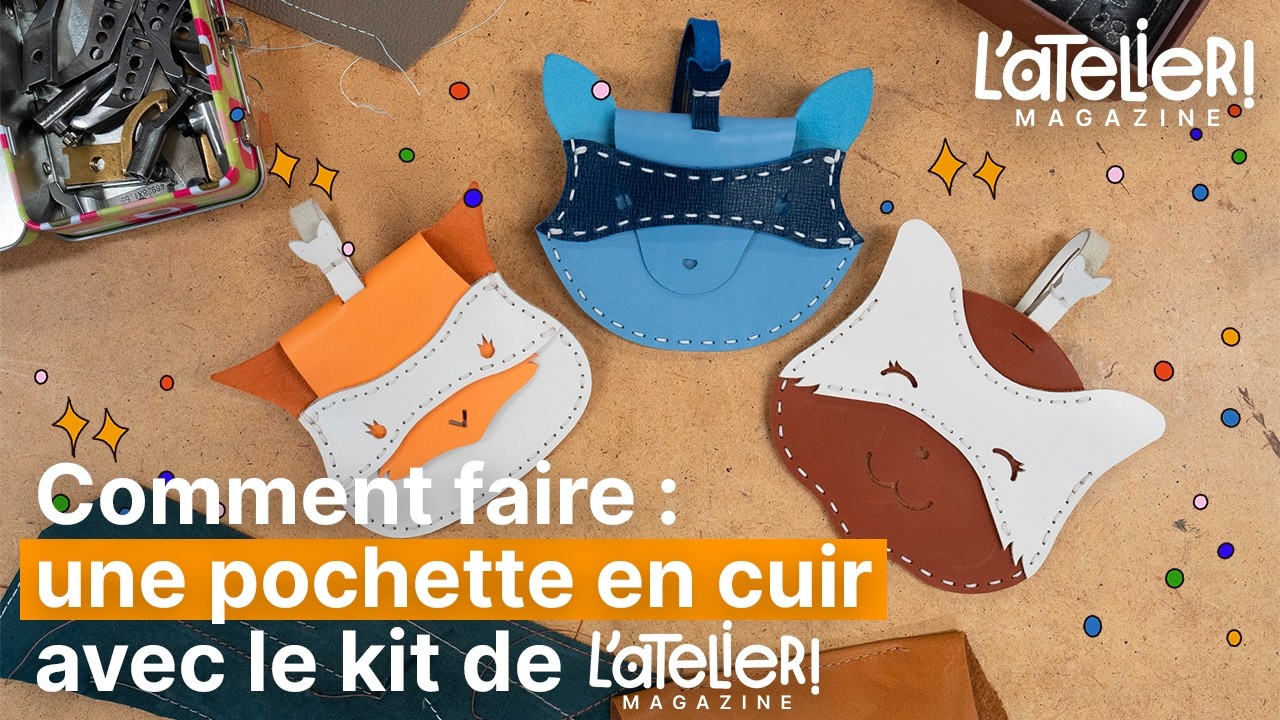 TUTO | Assembler une pochette en cuir