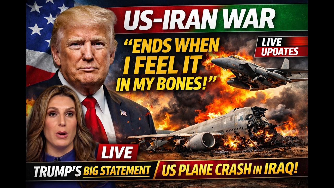 Breaking: US-Iran War Update | Trump’s Bold Claim | US Aircraft Crash Kills 6 Crew