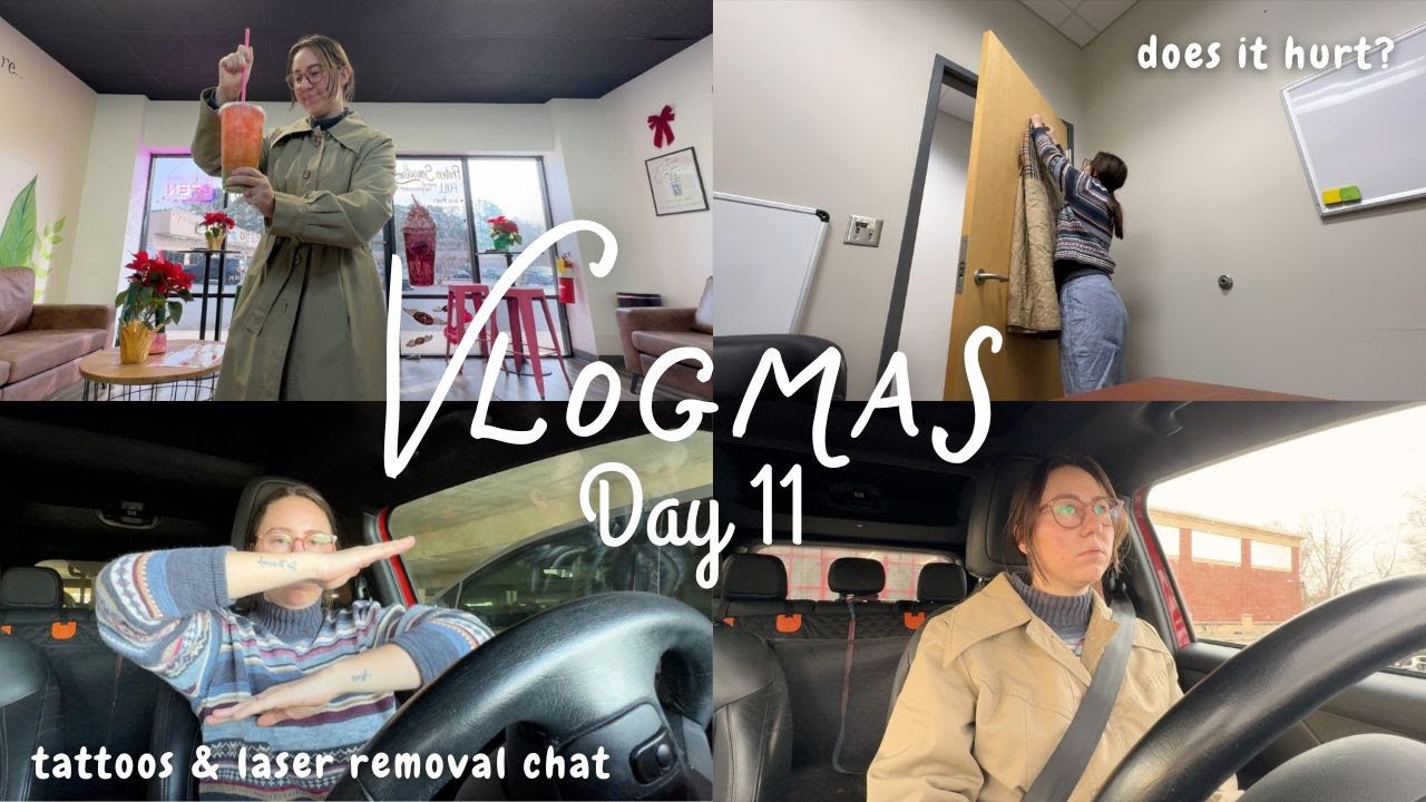 let's talk about tattoos, removal, & aftercare | Vlogmas day 11