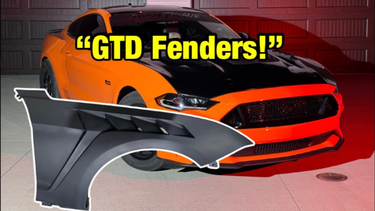 New &ldquo;GTD style&rdquo; fenders for my 1000hp Mustang!